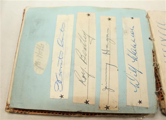 A 1940 / 50s sporting autograph album,